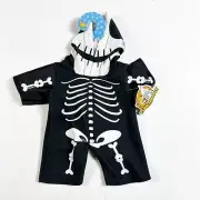 Teddy Mountain Skeleton Morph Suit 16” Bear Clothes Stuffed Animal Outfit
