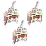 SPST Rocker Toggle Switch Heavy-Duty 15A 250V 20A 125V 2P ON-OFF Switch 3pcs
