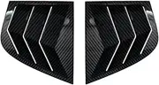 2pcs/Set Carbon Fiber Side Window Louvers Scoop Cover Vent Trim Compatible for KIA Stinger 2018-2024(Carbon Look)