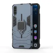 2 Pcs PC + TPU Shockproof Protective Case with Magnetic Ring Holder for VIVO IQOO(Navy Blue)