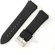 [MZBZUTEDEE] Fit For Guess Watch U0247g3 W0040g3 W0040g7 Men Black Blue 22mm Silicone Rubber Special Convex Interface Watchbands