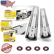 Heavy Duty 28-Inch Drawer Slides - Full Extension Ball Bearing Rails, 100 lb Cap
