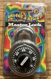 Master Lock 1500D Locker Lock Combination Padlock Black New Old Stock From 1998