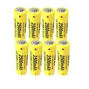 14500 Battery 2500mAh 3.7V Rechargeable Batteries Cell For LED Flashlight LOT