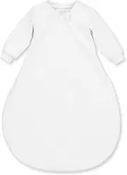 Sterntaler Lightweight Sleeping Bag for Babies, with Sleeves, with Zip, Size: 56, White