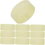 GREENADSCAPE 10pcs Luminous Drumstick Rings Slip Tips for Drumming Practice Glowing Circles for Low Light Conditions Versatile Drum Accessories for Comfortable Grip
