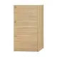 【綠活居】斯特爾 現代2尺三門書櫃/收納櫃(三色可選)-60.5x45x110cm免組