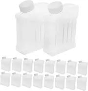 Gatuida 20pcs Empty Plastic Bottles: Toy Beads Storage Holder - Reusable Refill Containers with Lids - Outdoor Game Accessories for Kids