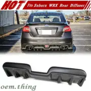 Matte Black Fits SUBARU WRX STI 4th Sedan H Type Rear Bumper Lip Diffuser 15-21