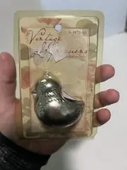 Vintage Impressions Bird Pin Cushion Antique Silver Finish Old World