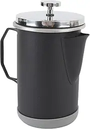 Generic French Press Coffee Maker, 1000 Ml / 33 Oz Portable 304 Stainless Steel Hand Brewed Coffee Press Pot, Espresso & Tea Maker for Camping Travel (Black)