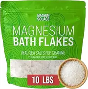 Magnesium Bath Flakes, Large 10 LBS Exceptional #1 Therapeutic Source for Body & Foot Soaks