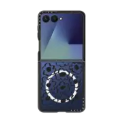 Galaxy Z Flip7 Impact Magnetic Case Skribble Flower