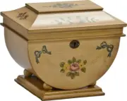 Large/Adult 200 Cubic Inch Colonial Memory Box Funeral Cremation Urn for Ashes