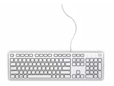 Dell KB216-WH-US Slim Wired Keyboard + Dell Optical Mouse New in-Box