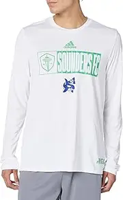 [adidas] Men's Seattle Sounders Fc Long Sleeve Pre-Game T-Shirt