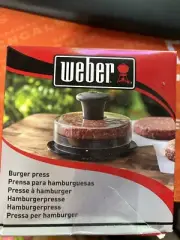 Weber BURGER PRESS BBQ Accessory Dishwasher Safe 1/2lb & 1/4lb Hamburger Patties