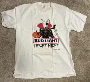 Vintage 80s 1988 Spuds MacKenzie Bud Light Beer Fright Night T-Shirt Extra Large
