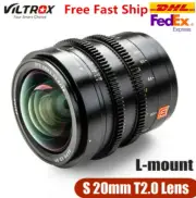 VILTROX S 20mm T2.0 ASPH Wide Angle Cinema L Mount Lens for Panasonic S1 S1R S1H