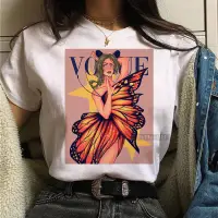 在飛比找蝦皮購物優惠-Vogue Butterfly Girl T-shirt 時