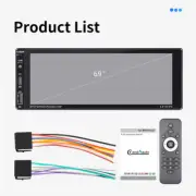 Stereo Radio Bluetooth USB AUX Touch Screen 6.9in Single Din Car Carplay Player (for: Kia)