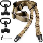 Bontok Two Point Traditional Sling Mloc Attachments Mounts, 2 Pack 1.25" QD Sling Swivels Mounts