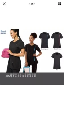 Spa Beauty Stretch Tunic Salon Beautician Massage Therapist Hairdressing Uniform