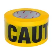 ZKH Premium Caution Tape - High Visibility 3 inch x 300 feet Yellow Tape