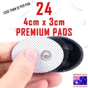 TENS EMS MASSAGER ELECTRODE PADS - 4cm x 3cm x 24 PREMIUM PADS - 400 + SOLD
