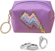 [Furtryvl] Coin Purse for Women | Embroidered Coin Purse - Waterproof Multipurpose Cute Bag Keychain, Coin Pouch Cute for Girls, Ladies