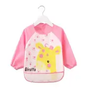 JNINTH Baby Bibs Waterproof and Wipeable-Eat and Play Smock Apron(6-36 Months)