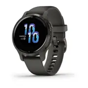 Garmin Venu 2S (Slate Bezel with Graphite Case and Silicone Band)