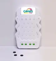 White Micro Prize Drop Stand Game Tabletop Party Fun