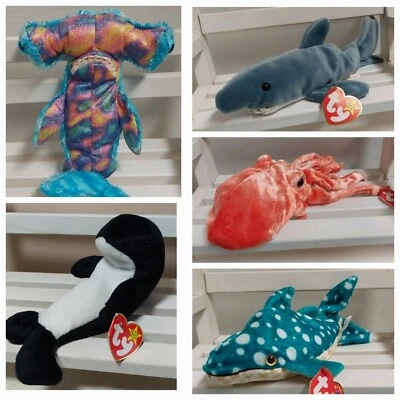 Ty Beanie Baby Sealife #1 BUYERS CHOICE New w/Tag Protector YOU CHOOSE