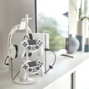 3 Tier/4-layer Headphone Holder Stand Game Controller Bracket Adjustable Shelf