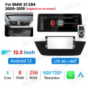 12.3" 8+256 Android 12 Car Stereo Radio for BMW X1 E84 2009~16 GPS NAVI Carplay