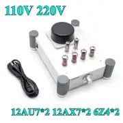 12AU7*2 12AX7*2 6Z4*2 Vacuum Tube Preamp Stereo Audio HiFi Tube Preamplifier