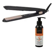 Cabello Silk Smooth Styler (Black) + Serum Oil 'Keep Me Hot' - Combo