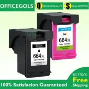 2pk 664 XL Printer Ink 664XL for HP Deskjet 1115 2136 3635 3636 3836 4536 4676