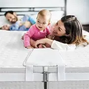 ALOFTT Bed Bridge, Twin to King Bed Bridge, Converter Kit for Twin Beds, Gap Filler Pad with Strap, Quickly Create King Size Bed, Mattress Connector for Guest Room