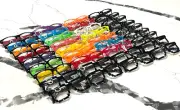 Retro Nerd Geek Clear Lens Fake Glasses Promo Assorted Wholesale Bulk Lot 36 pcs