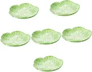 GRIRIW 6 Pcs Lovely Boys and Girls Bowl Delicate Chinese Cabbage Motif Ceramic Dinner Set