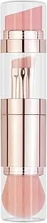 Travel Makeup Brush Kit - Portable 5-in-1 Eyeshadow Blusher Eyebrow Brush - Small Makeup Brush Set, Foundation Powder Concealers Eye Shadows Applicator, Beauty Tools for Face Cheek