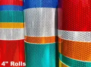 4" Oralite V92 Daybright Prismatic Reflective Tape Rolls - 30' & 150' Rolls