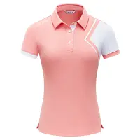 在飛比找蝦皮商城優惠-新款高爾夫女士短袖運動T恤 夏季短袖POLO衫高爾夫球服裝女