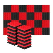 24Pcs 25X25X5Cm Studio Acoustic Soundproof Foam Pyramid Noise Insulation3629
