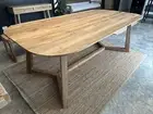 Reclaimed Teak Hardwood Dining Table 8 Seater 4cm Thick Top Indoor / Outdoor