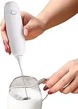 Electric Milk Foaming Foam, Handheld Foam Maker for Latte - Battery Operated Coffee Foaming Foam Drink Mixer, Cappuccino, Milk Foaming is not waterproof for the body of the machine Frappe, Matcha, Hot