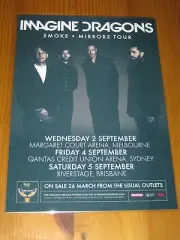 IMAGINE DRAGONS - 2015 Australian Tour - Smoke + Mirrors Laminated Poster