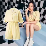 【PUMA】連身褲 DOWNTOWN JUMPSUIT 女款 黃 短袖 JULIA吳卓源 著用款(53893242)